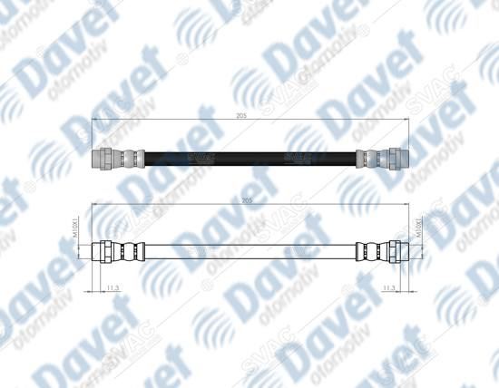 SVAC 100184 Arka Fren Hortumu Vw Passat 96-05  ####